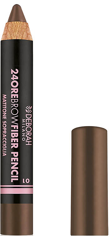 Wodoodporna kredka do brwi - Deborah 24ORE Brow Fiber Pencil  — Zdjęcie N1