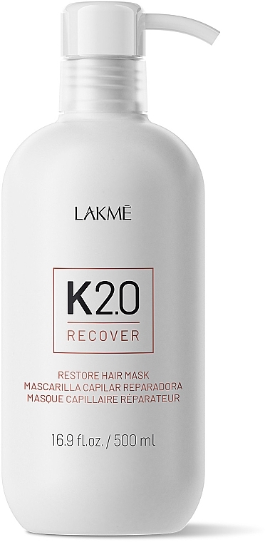 Odbudowująca maska do włosów - Lakme K2.0 Recover Restore Hair Mask — Zdjęcie N1