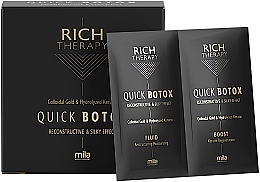 Kup Zabieg na włosy Botox - Mila Professional Rich Therapy Quick Botox (fluid/12x12ml + booster/12x12ml)