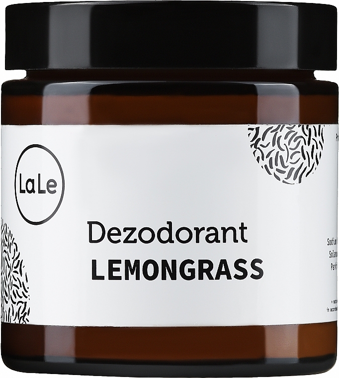 Dezodorant w kremie z olejem z trawy cytrynowej w szkle - La-Le Cream Deodorant — Zdjęcie N1