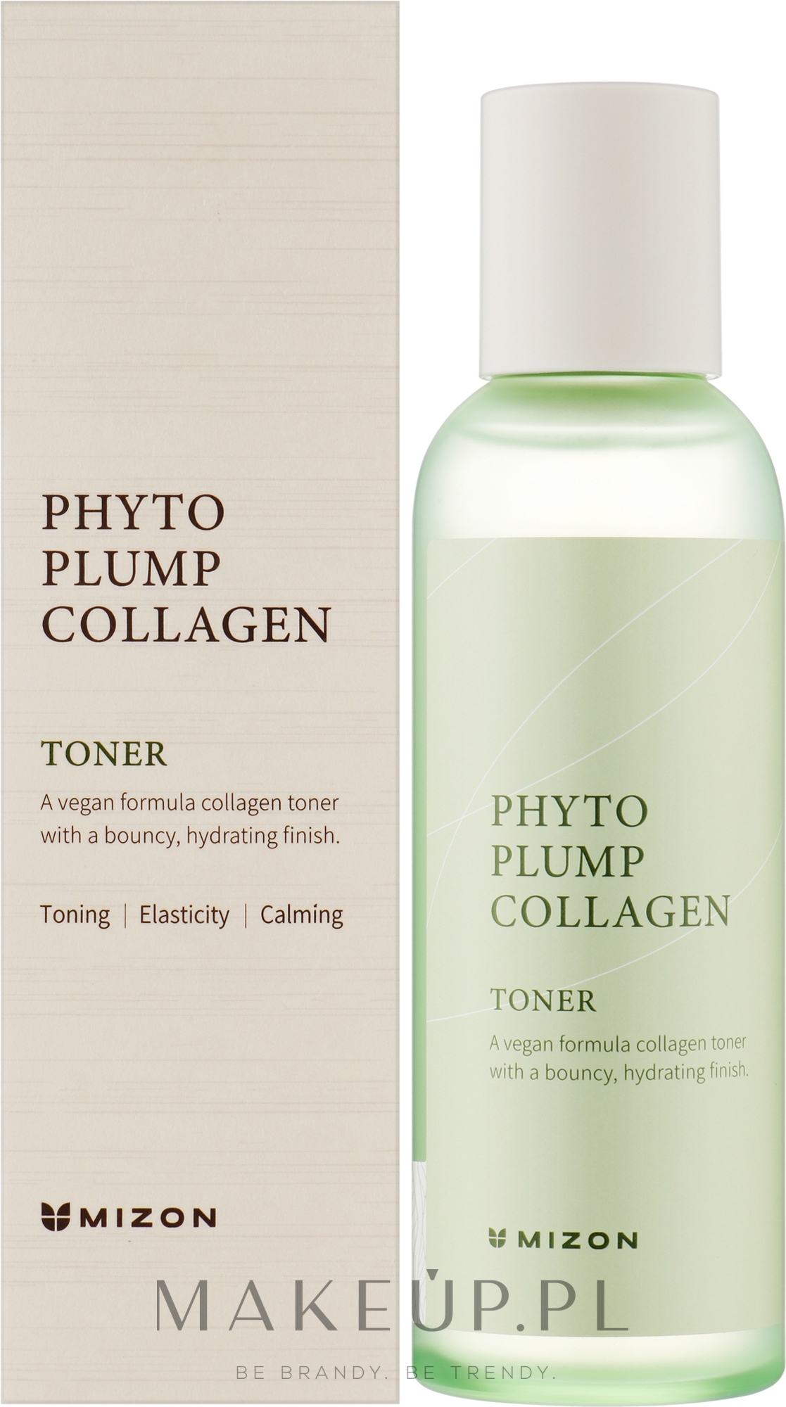 Łagodzący wegański tonik z fitokolagenem - Mizon Phyto Plump Collagen Toner — Zdjęcie 150 ml