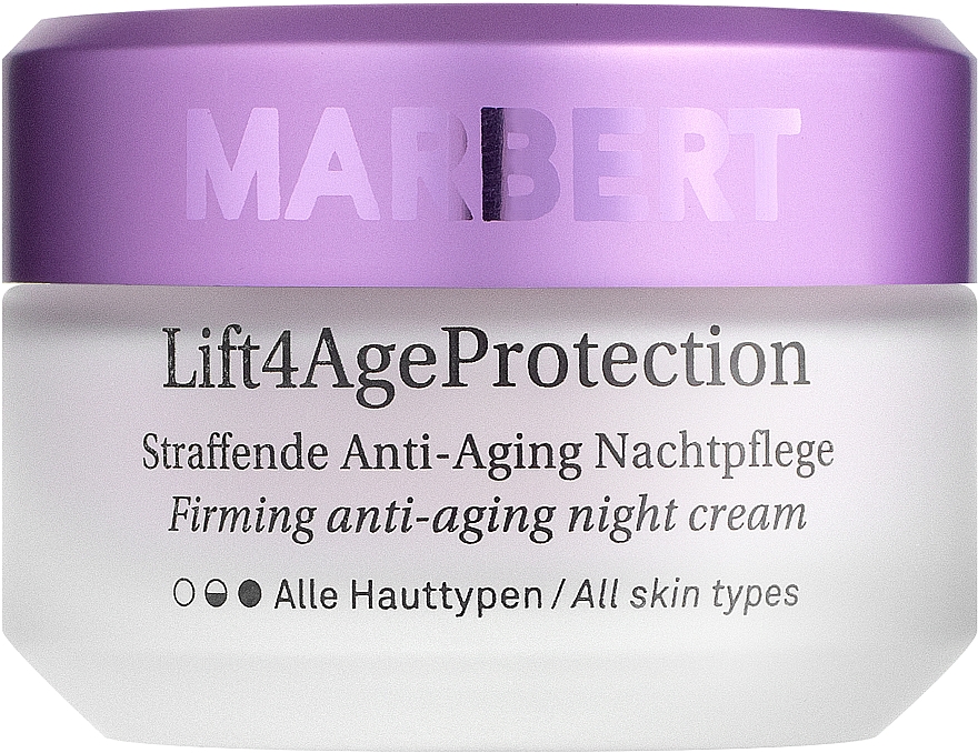 Ujędrniający krem do twarzy na noc - Marbert Lift4Age Protection Straffende Anti-Aging Night Care