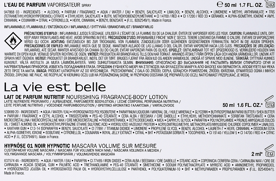 Lancome La Vie Est Belle - Zestaw (edp/50ml + mascara/2ml + b/lot/50ml)  — Zdjęcie N4