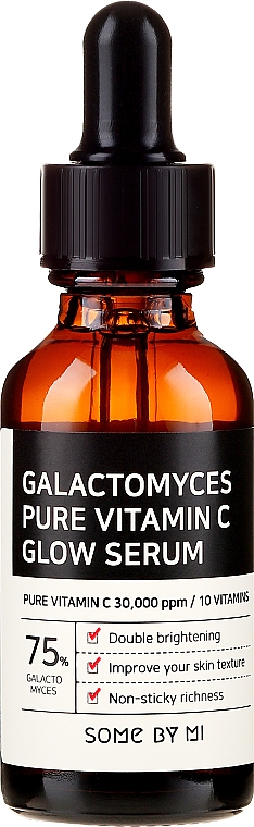 Rozjaśniające serum do twarzy z witaminą C i filtratem z grzybów - Some By Mi Galactomyces Pure Vitamin C Glow Serum — Zdjęcie N2