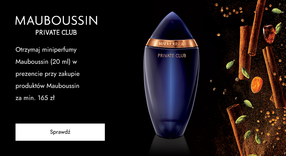 Przy zakupie produktów Mauboussin za min. 165 zł otrzymasz w prezencie minizapach (20 ml) do wyboru: A La Folie, Pour Elle, Pour Lui in Black, Private Club For Men.