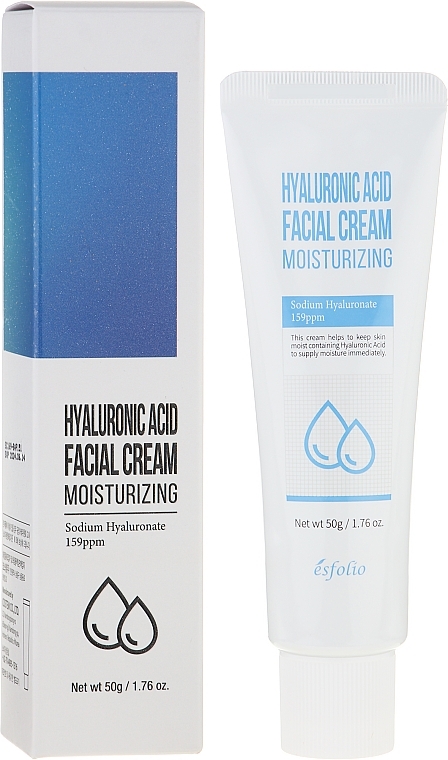 Nawilżający krem do twarzy - Esfolio Hyaluronic Acid Facial Cream — Zdjęcie N2
