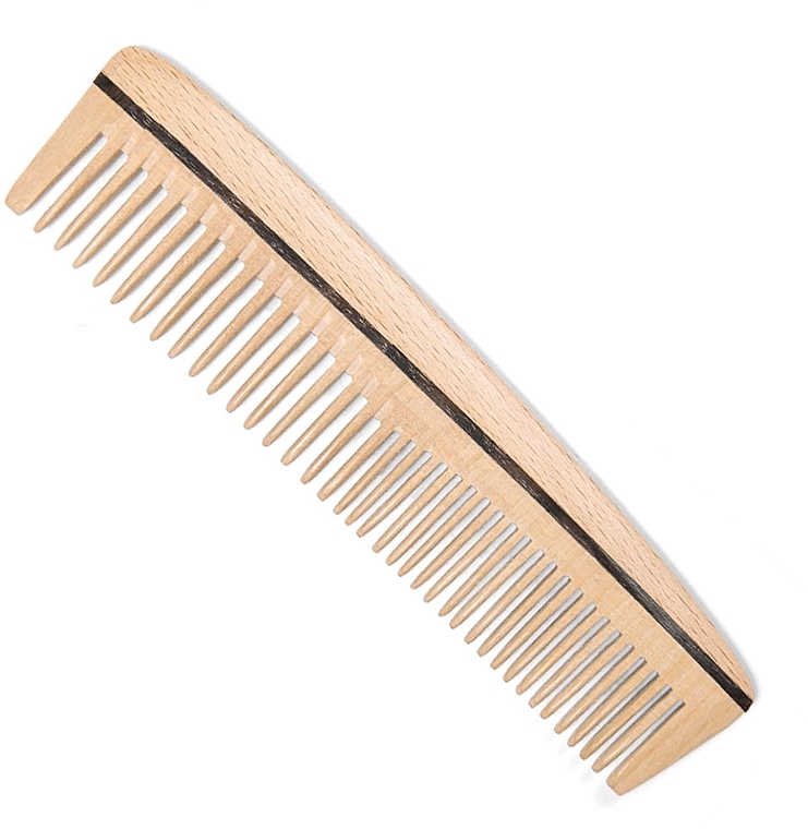 Grzebień do włosów, 18,3 cm, drewniany - Eurostil — Zdjęcie N1