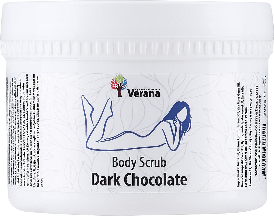 WYPRZEDAŻ Peeling do ciała Ciemna czekolada - Verana Body Scrub Dark Chocolate * — Zdjęcie N2