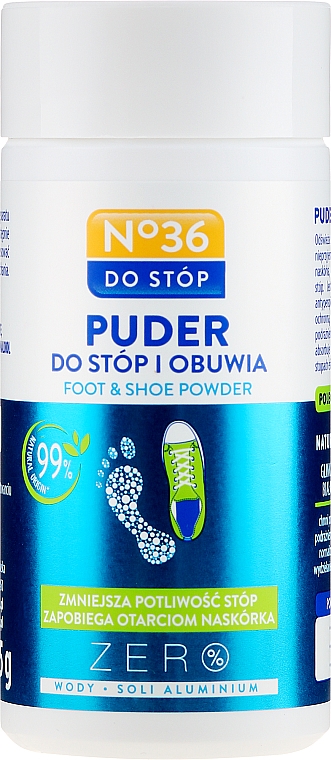 Puder do stóp i obuwia zapobiegający otarciom i podrażnieniom naskórka - Pharma CF No.36 Foot & Shoe Powder — Zdjęcie N1
