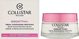 Krem nawilżający do skóry normalnej i suchej - Collistar Idroattiva+ Deep Moisturizing Cream — Zdjęcie N2