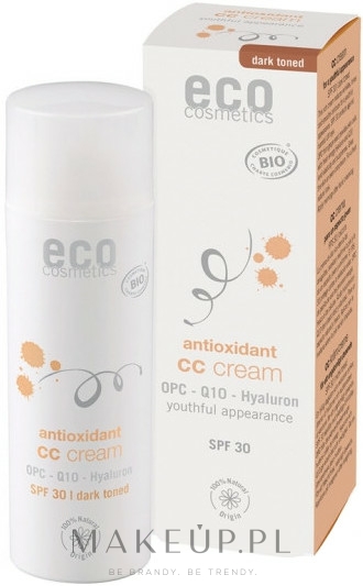 Krem CC do twarzy - Eco Cosmetics Tinted CC Cream SPF30 — Zdjęcie Dark