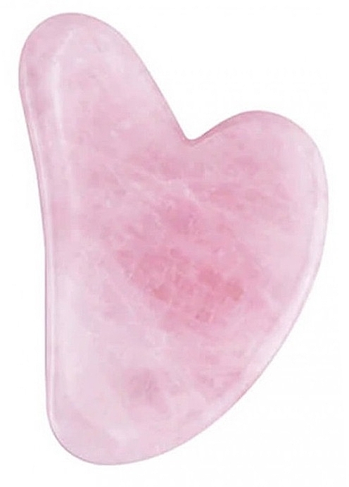 Masażer do twarzy Gua Sha, różowy kwarc - Purederm Rose Quartz — Zdjęcie N1