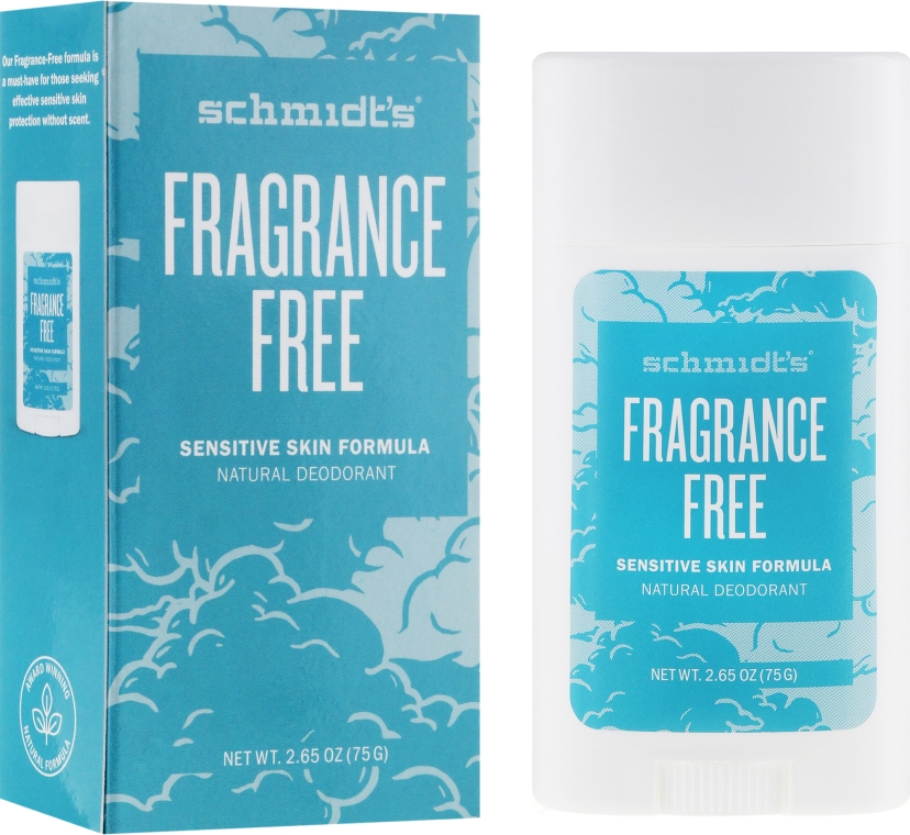 Naturalny dezodorant bezzapachowy w sztyfcie do skóry wrażliwej - Schmidt's Fragrance Free Natural Deodorant — Zdjęcie N4