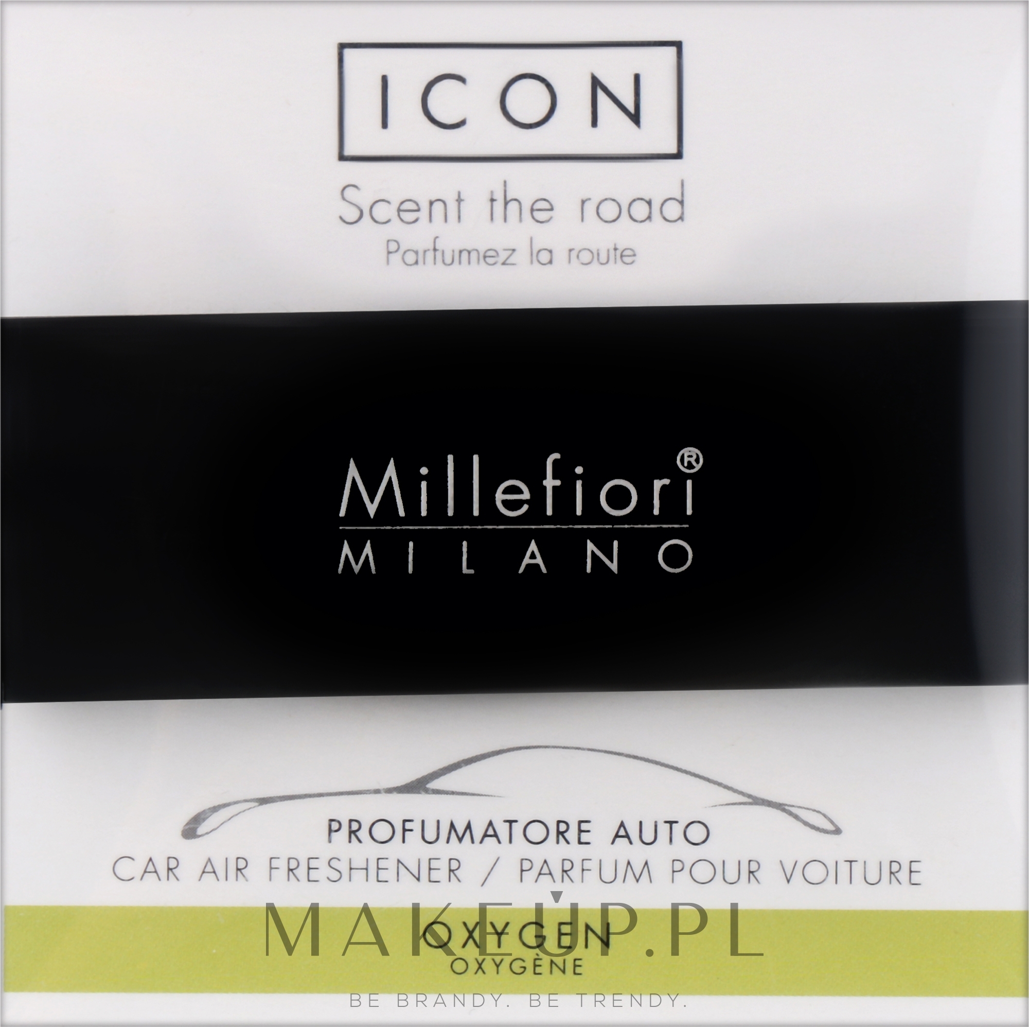 Millefiori Milano Icon Car Classic Fragrance Oxygen - Samochodowy dozownik  zapachów Oxygen