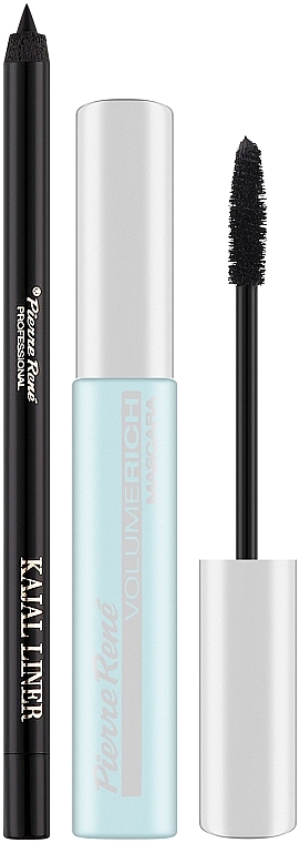 Zestaw do makijażu oczu - Pierre Rene Eye Kit (mascara/10ml + eyeliner) — Zdjęcie N2