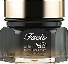 Rewitalizujący krem esencjonalny z mucyną ślimaka czarnego - Facis All-In-One Black Snail Cream — Zdjęcie N2