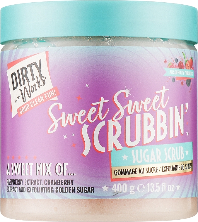 Cukrowy peeling do ciała - Dirty Works Sweet Sweet Scrubbin Fruity — Zdjęcie N1