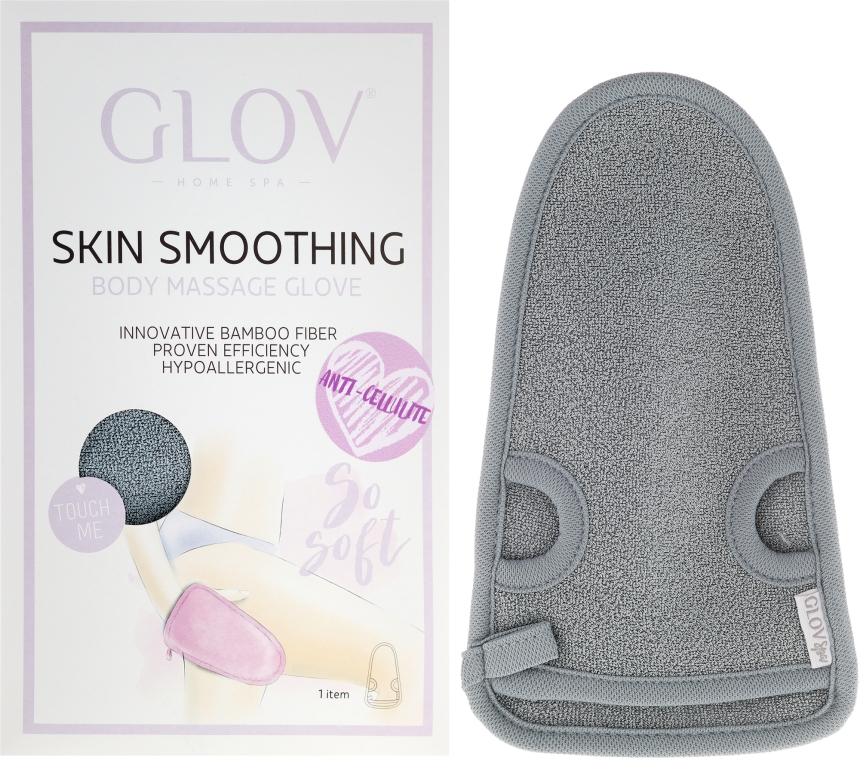 Rękawiczka do masażu ciała - Glov Skin Smoothing Body Massage Grey — Zdjęcie N1