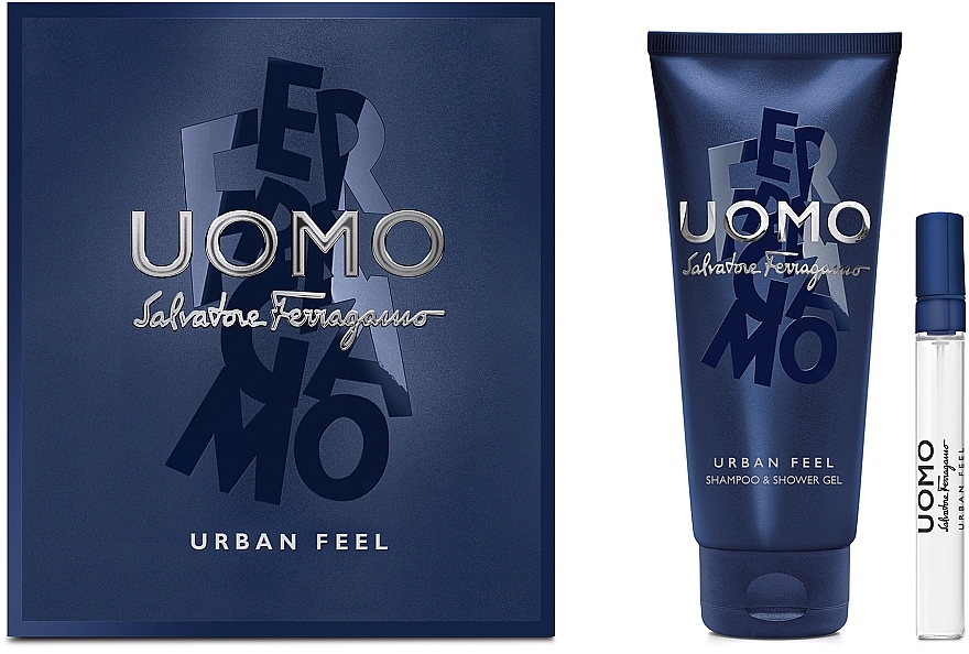 Salvatore Ferragamo Uomo Urban Feel - Zestaw (edt/5ml + sh/gel/50ml) — Zdjęcie N1