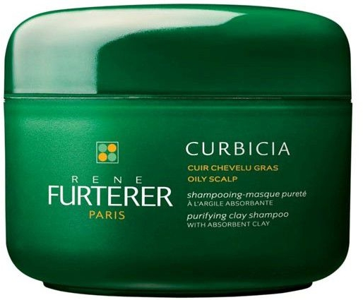 Oczyszczający szampon-maska 2 w 1 z glinką do włosów przetłuszczających się - René Furterer Curbicia Purifying Clay Shampoo