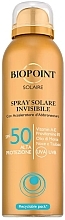 Kup Spray przeciwsłoneczny SPF50 do twarzy - Biopoint Solaire Spray Solar Invisible SPF 50