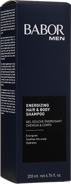 Energetyzujący szampon-żel do włosów i ciała dla mężczyzn - Babor Men Energizing Hair & Body Shampoo — Zdjęcie N1