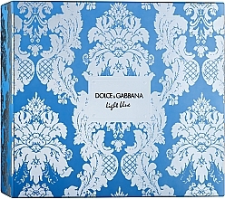 Dolce & Gabbana Light Blue - Zestaw (edt 100 ml + b/cr 50 ml + edt 10 ml) — Zdjęcie N1