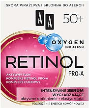 Kup PRZECENA! Intensywne serum wygładzające do twarzy Aktywne dotlenienie + elastyczność 50+ - AA Oxygen Infusion Retinol Pro-A *