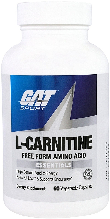 PRZECENA! L-karnityna w kapsułkach - GAT L-Carnitine Amino Acid Free Form * — Zdjęcie N1