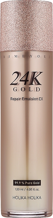 Rewitalizująca emulsja do twarzy ze złotem - Holika Holika Prime Youth 24K Gold Repair Emulsion — Zdjęcie N1