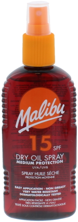 Suchy olejek w sprayu do opalania SPF 15 - Malibu Dry Oil Spray Medium Protection Very Water Resistant — Zdjęcie N1