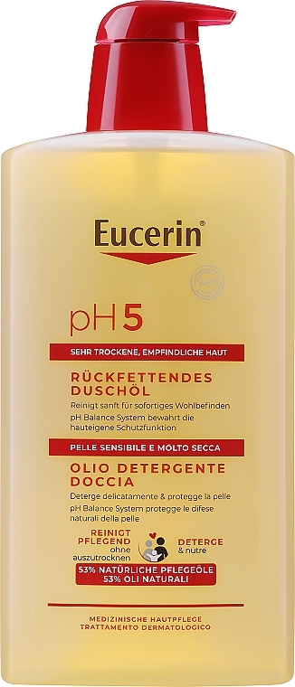 Olejek pod prysznic do skóry suchej i wrażliwej - Eucerin pH5 Shower Oil — Zdjęcie N5