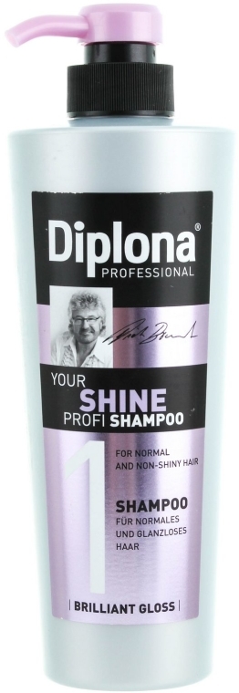 Szampon nadający blask do włosów matowych - Diplona Professional Shine Shampoo