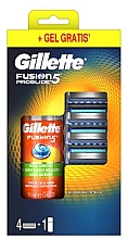 Kup Zestaw - Gillette Fusion5 ProGlide (blade/4szt + sh/gel/75ml)