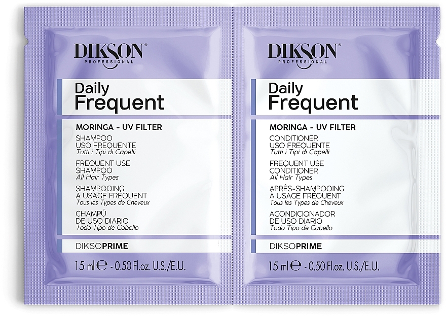 PREZENT! Zestaw - Dikson Daily Frequent (h/shm/15 ml + h/cond/15 ml) — Zdjęcie N1