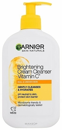 Oczyszczający krem do twarzy - Garnier Skin Naturals Brightening Cream Cleanser Vitamin C — Zdjęcie N1