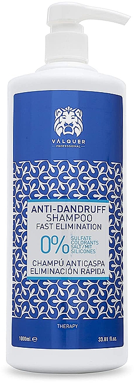Szampon przeciwłupieżowy dla mężczyzn - Valquer Anti-Dandruff Shampoo Fast Elimination — Zdjęcie N1