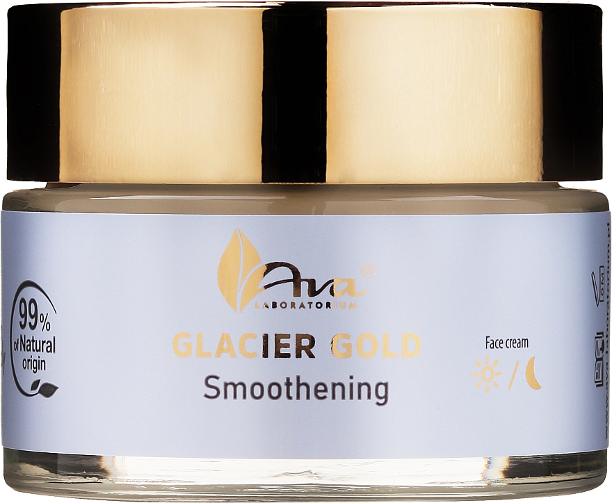 Wygładzający krem do twarzy - AVA Laboratorium Glacier Gold Smoothening Face Cream — Zdjęcie N1