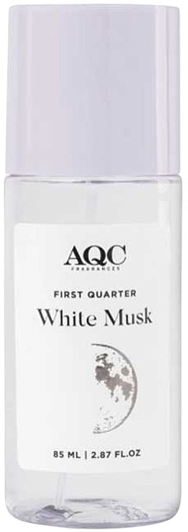 Mgiełka do ciała - AQC Fragrances White First Quarter Musk Body Mist — Zdjęcie N1