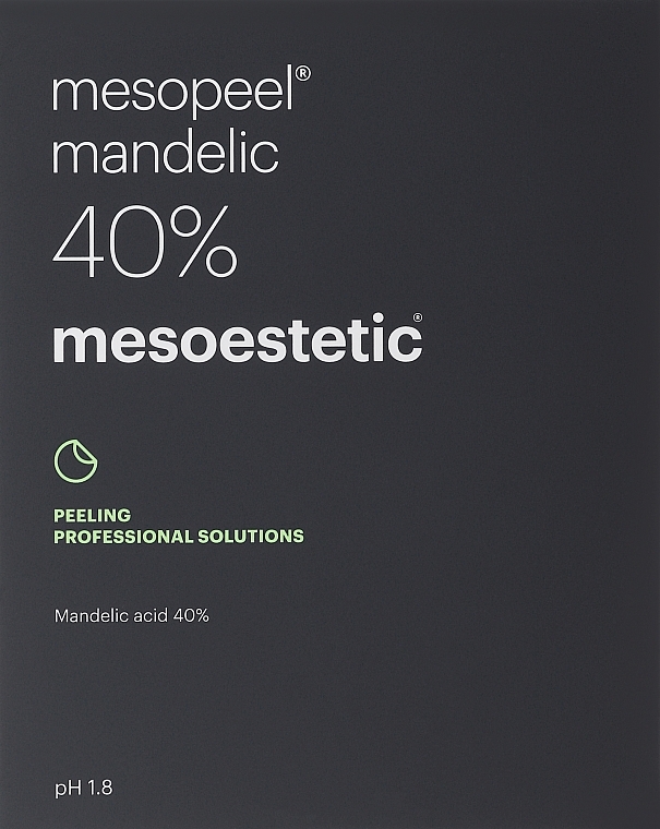 Zestaw "Peeling migdałowy 40% - Mesoestetic Mesopeel Mandelic Peel 40% (acid/peel/50ml + neutralizator/50ml) — Zdjęcie N1
