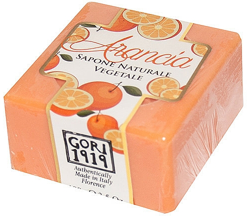 Mydło w kostce Pomarańcza - Antico Saponificio Gori 1919 Orange Natural Vegetable Soap — Zdjęcie N1