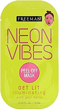 Kup Rozświetlająca maseczka typu peel-off - Freeman Beauty Neon Vibes Get Lit Illuminating Peel-Off Beauty Mask