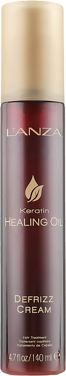 Wygładzający krem do włosów z keratynowym eliksirem - L'anza Keratin Healing Oil Combing Cream — Zdjęcie N1