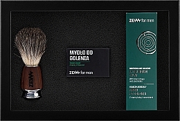 Kup Zestaw do golenia dla mężczyzn - Zew For Men (soap 85 ml + ash/balm 80 ml + shv/brush)