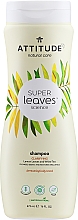 Naturalny szampon rozjaśniający z liśćmi cytryny i białej herbaty - Attitude Super Leaves Clarifying Lemon Leaves And White Tea Shampoo — Zdjęcie N1