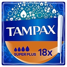 Tampony z aplikatorem, 18 szt. - Tampax Compak Super Plus — Zdjęcie N1