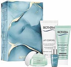 Kup PRZECENA! Zestaw - Biotherm Aquasource (f/gel 15 ml + f/ser 7 ml + sh/milk 40 ml + f/cleanser 20 ml) *