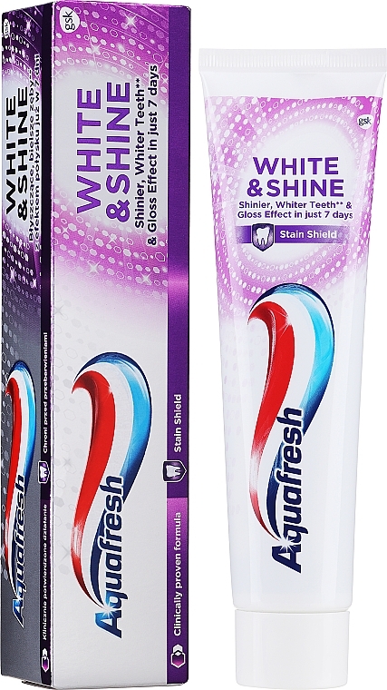 PRZECENA! Wybielająca pasta do zębów - Aquafresh White & Shine Whitening Toothpaste * — Zdjęcie N1