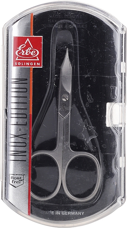 PRZECENA! Nożyczki do paznokci i skórek 81360, 9 cm - Erbe Solingen Inox-Edition Nail Scissors * — Zdjęcie N3