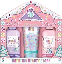 Zestaw - Baylis & Harding Beauticology Bathtime Candy Store Gift Set (b/bubble/300ml + sh/gel/300ml + b/lot/200ml) — Zdjęcie N1